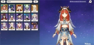✨ GENSHIN IMPACT CONTA COM NILOU + KLEE AR13 ✨