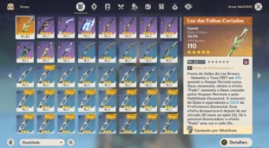 AR10 Alhaitham + Luz das folhas cortadas (Arma) - Genshin Impact