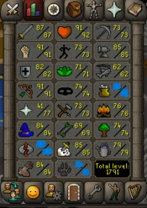 OSRS Account - 1791 total level - Runescape