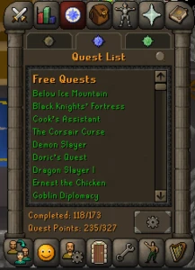 OSRS Account - 1791 total level - Runescape