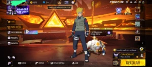 Conta barata com skins Naruto - Free Fire