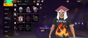 Conta barata com skins Naruto - Free Fire