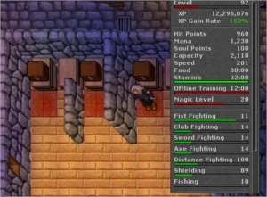Paladin Level 92 Retro PVP Livre Para Transfer Distance 100 - Tibia