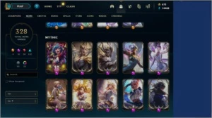 Conta lvl 446 (328 skins, 10 míticas) - League of Legends LOL