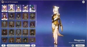 Conta Genshin *AR 7* = Ningguang, Diona, Xiangling - Genshin Impact