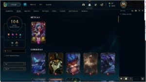 CONTA LOL Diamante 1 +125 campeÃµes +100 skins MMR Bom - League of Legends