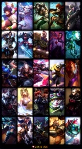 Conta platina 4 (com borda) , 96 champ , 15k IP, honra 5 - League of Legends LOL