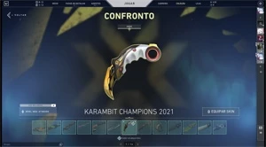 Conta valorant com muita skin
