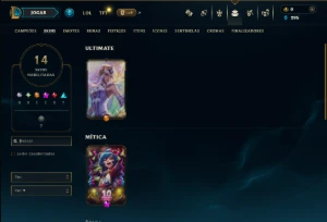 Unranked com 50 Champs e 14 Skins - League of Legends LOL