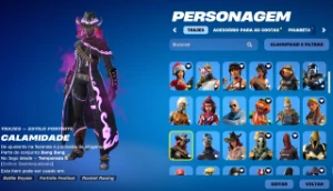 Conta Fortnite: Ikonik, Glow, Viuva Negra, Guerreira Global