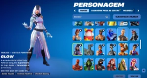 Conta Fortnite: Ikonik, Glow, Viuva Negra, Guerreira Global