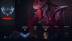 Conta LVL 48 - Diamante 4 63% de wr - League of Legends LOL
