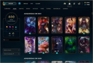 CONTA SEASON 1 - SKINS RARAS - TOP D+ - League of Legends LOL