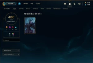 CONTA SEASON 1 - SKINS RARAS - TOP D+ - League of Legends LOL