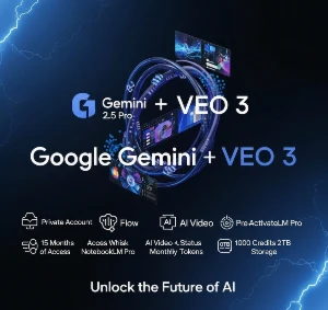 Gemini 2.5 Pro + Veo 3 (15 Meses!!) - Assinaturas e Premium