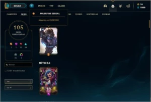 Conta prata 2 com 127 champs e 105 skins TEM 14 Maestrias 7 - League of Legends LOL