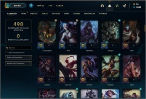 Conta prata 2 com 127 champs e 105 skins TEM 14 Maestrias 7 - League of Legends LOL