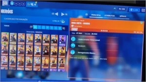Conta Fortnite c/ Skins + 2.000 vbucks + Salve o Mundo + GTA