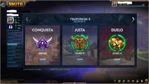 Conta smite, lvl 160, 6 skins T5, + de 1.185 skins, 3xmestre