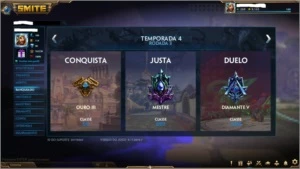Conta smite, lvl 160, 6 skins T5, + de 1.185 skins, 3xmestre