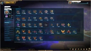 Conta smite, lvl 160, 6 skins T5, + de 1.185 skins, 3xmestre