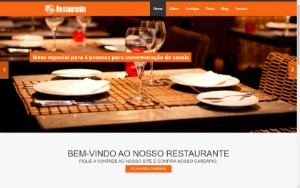 Site para Restaurantes, Empresas com modulo de blog