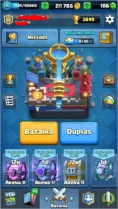 Clash Royale Arena Lendária-LVL11-200K GOLD-17 Lendárias