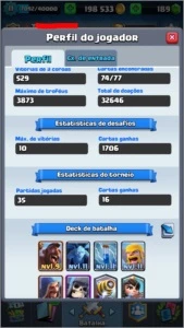 Clash Royale Arena Lendária-LVL11-200K GOLD-17 Lendárias