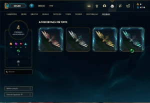 Unranked com 31 Champs e 3 Skins - League of Legends LOL