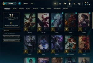 Unranked com 31 Champs e 3 Skins - League of Legends LOL