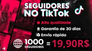 1K De Seguidores Tiktok - Redes Sociais