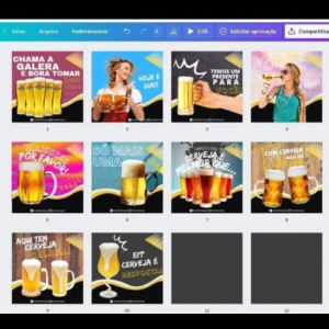 Pack Canva Bar E Cervejaria