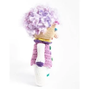 Palhaça de Cabelo Crespo em Amigurumi - Artesanato e Personalizados
