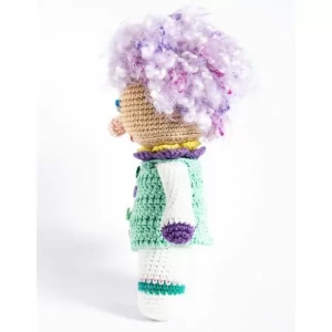 Palhaça de Cabelo Crespo em Amigurumi - Artesanato e Personalizados