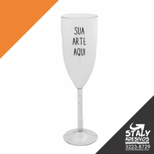 Taça Champanhe Cristal - Artesanato e Personalizados