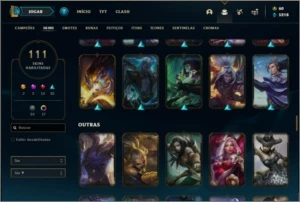Conta prata 1 com PAX SIVIR e RYZE TRIUNFANTE (RARAS) - League of Legends LOL