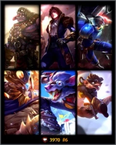 CONTA OURO IV 37 CHAMP + 6 SKINS - League of Legends LOL