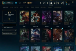 Platina 4 com 60 Champs e 4 Skins - League of Legends LOL