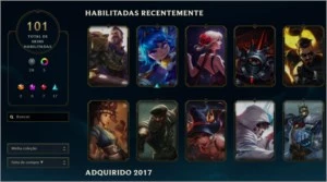 Conta Platina 4 LoL com 103 skins - League of Legends