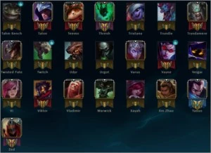 Conta Platina 4 LoL com 103 skins - League of Legends