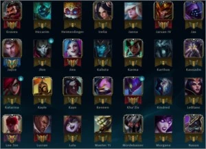 Conta Platina 4 LoL com 103 skins - League of Legends