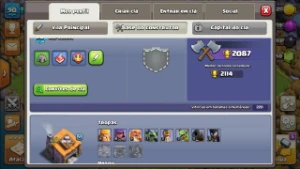 Conta clash of clans CV10 recente baratinha