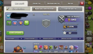 Conta clash of clans CV10 recente baratinha