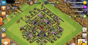 Conta clash of clans CV10 recente baratinha