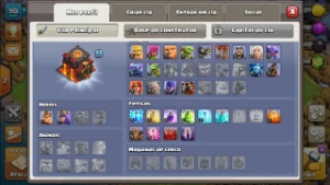 Conta clash of clans CV10 recente baratinha