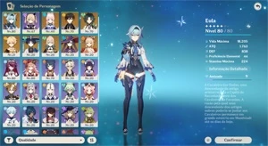 AR47/ EULA+PINHOS+XIAO+ZHONGLI+KOKOMI+YOIMIYA+ANDARILHO - Genshin Impact