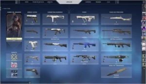 conta de valorant immortal e diversas skins