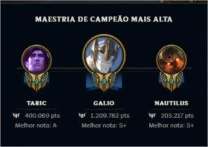 CONTA DIAMANTE 1 MMR DE MESTRE - League of Legends LOL