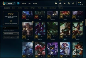 Conta platina 4 com 24 skins e 80 champs - League of Legends LOL