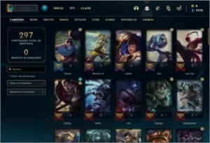 Conta platina 4 com 24 skins e 80 champs - League of Legends LOL